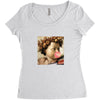 michelangelo the prophet isaiah bubble gum Women's Triblend Scoop T-shirt