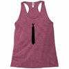 skinny white tie hipster cool school funny awesome geek shirt t shirt Racerback Tank