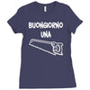 buongiorno una sega Ladies Fitted T-Shirt