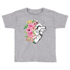 Heart And Flowers Toddler T-shirt