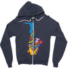 sax addict saxophone Zipper Hoodie