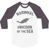 narwhals 3/4 Sleeve Shirt