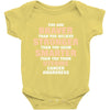 Braver Stronger Smarter Uterine Cancer Awareness Baby Bodysuit