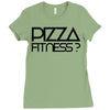 pizza fitness Ladies Fitted T-Shirt