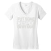 put some respek on my name Women's V-Neck T-Shirt