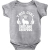 This Girl Loves Shetland Sheepdog Baby Onesie