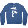 palm tree sticker vinyl decal tropical island beach ocean wall car win Crewneck Sweatshirt