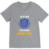 police mom  i rised mine. V-Neck Tee