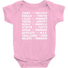 dare to dream Baby Bodysuit