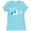 unicorns are just horny ponies Ladies Fitted T-Shirt