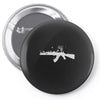 banksy style ak47 art   funny Pin-back button