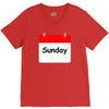 title of day of the week sunday day of the week V-Neck Tee