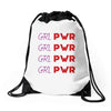 Grl Pwr Drawstring Bags