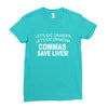 commassavenavy Ladies Fitted T-Shirt