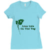 life life on the veg Ladies Fitted T-Shirt
