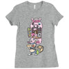 piggy pizza Ladies Fitted T-Shirt