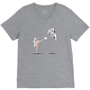swan kick V-Neck Tee