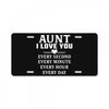 I Love You Aunt License Plate