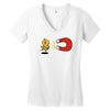 khaki chick magnet Women's V-Neck T-Shirt