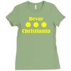 bevar christiania flag logo Ladies Fitted T-Shirt