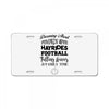 dreaming about pumpkin spice hayrides footbal falling leaves family ti License Plate