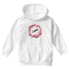 Floral Baby Name Youth Hoodie