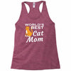 world's best cat mom Racerback Tank