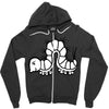 white Zipper Hoodie