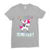 Born Unicorns-Born February Ladies Fitted T-Shirt