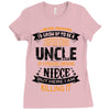 Super Cool Uncle Of A Freaking Awesome Niece Ladies Fitted T-Shirt