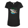 Shark Maternity Scoop Neck T-shirt