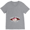July Peeking Out Baby Girl V-Neck Tee