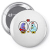 eggplant wizard and king hippo Pin-back button