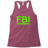 mens fbi print casual slim Racerback Tank