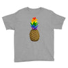 rainbow pineaplle Youth Tee