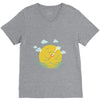 partly cloudy V-Neck Tee