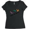ducks fly together Women's Triblend Scoop T-shirt
