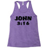john 3 16 Racerback Tank