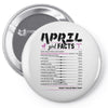 April Girl Facts Aries Pin-back button