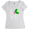 love christmas trending Women's Triblend Scoop T-shirt
