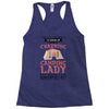 camping lady Racerback Tank