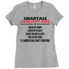 Smartass January Girl Ladies Fitted T-Shirt