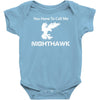 call me nighthawk step brothers Baby Onesie