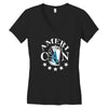 america newthumb Women's V-Neck T-Shirt