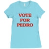 vote for pedro ringer t shirt napoleon dynamite ninja skills Ladies Fitted T-Shirt