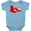 red skinhead bovver boots ideal birthday gift or present Baby Onesie