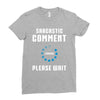 sarcastic comment loading Ladies Fitted T-Shirt