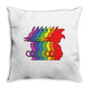 Goku Rainbow Throw Pillow
