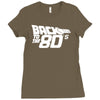 back to the 80's, funny retro Ladies Fitted T-Shirt