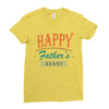 happy father's day Ladies Fitted T-Shirt